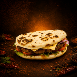 Cheese Naan Burger